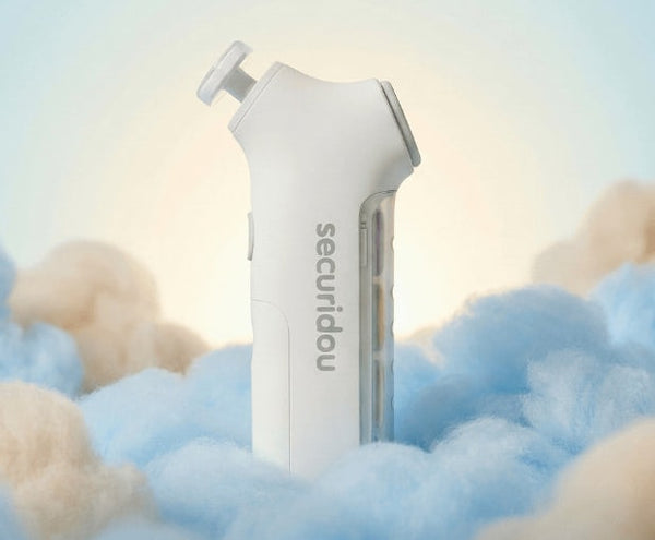 Securidou electric nail file, rotating head without a blade
