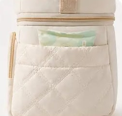 Side pocket of the Securidou insulated bottle bag