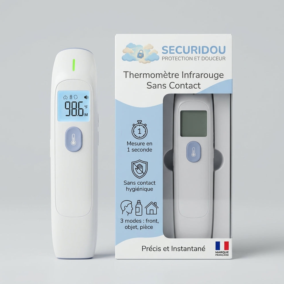 Securidou non-contact infrared baby thermometer, main view