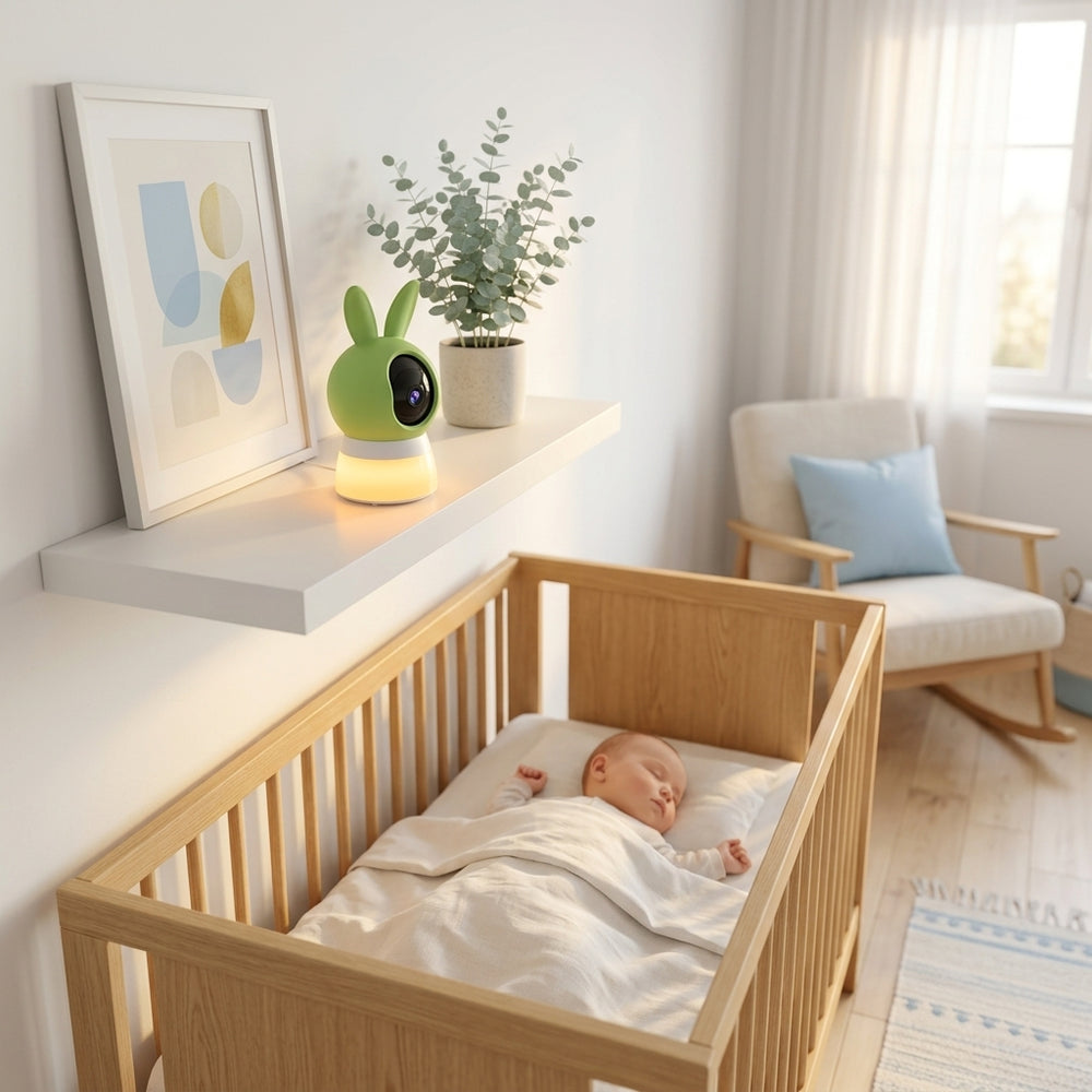 2K Baby Monitor with Camera and Night Light: Cry Detection & Night Vision - View 5