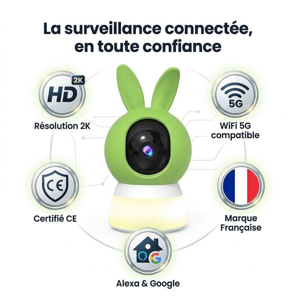 2K Baby Monitor with Camera and Night Light: Cry Detection & Night Vision - View 8