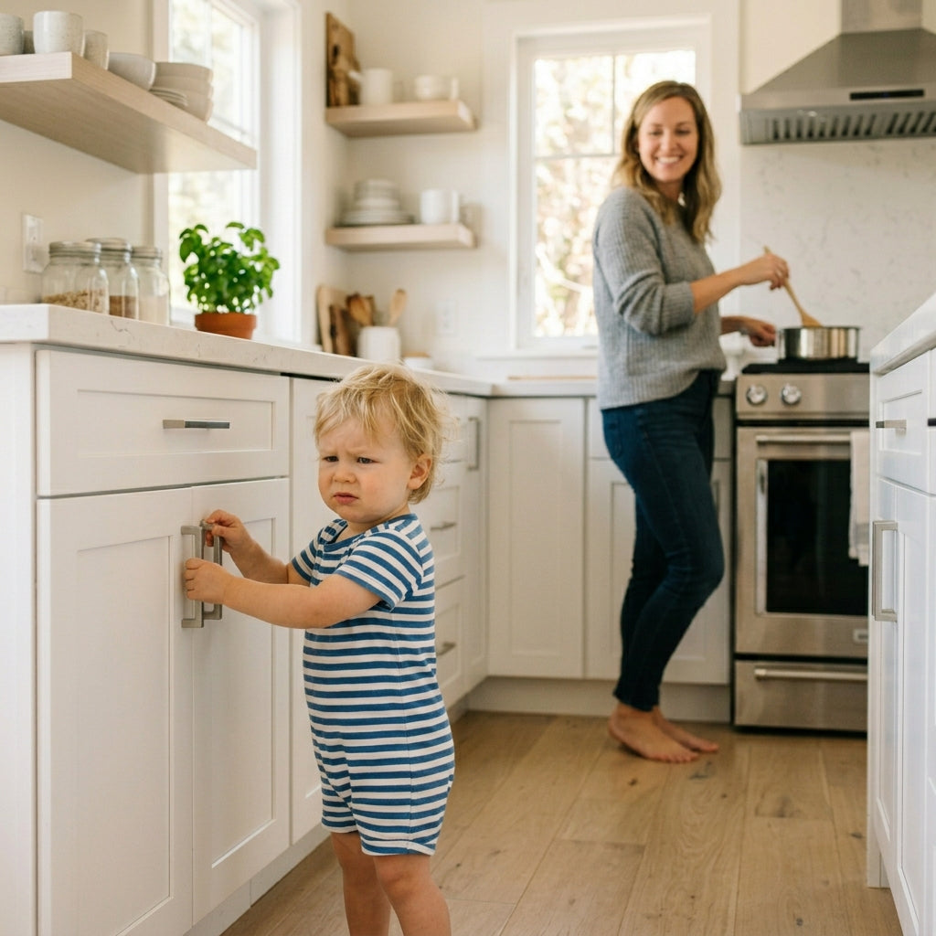 The door holds, the kitchen does not change