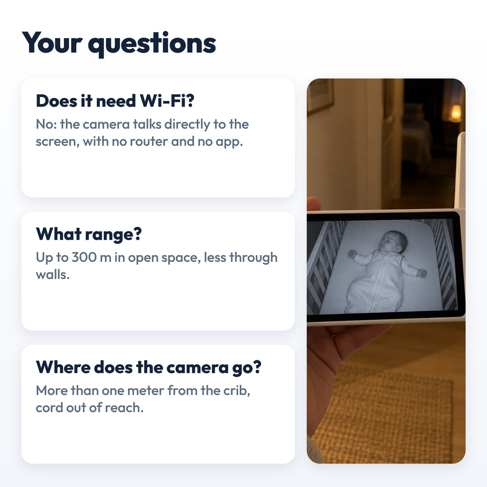 Securidou Video Baby Monitor Without Wi-Fi: answers to common questions