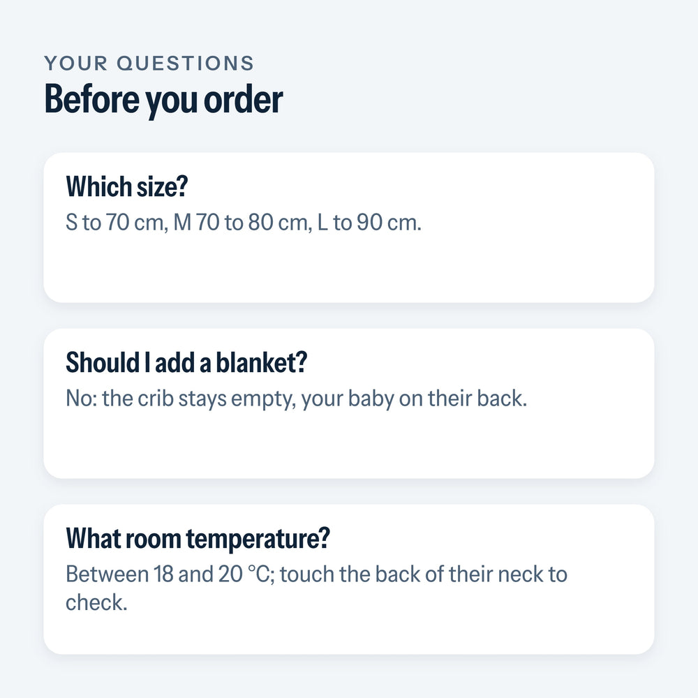 Frequently asked questions about the sleeveless sleep sack
