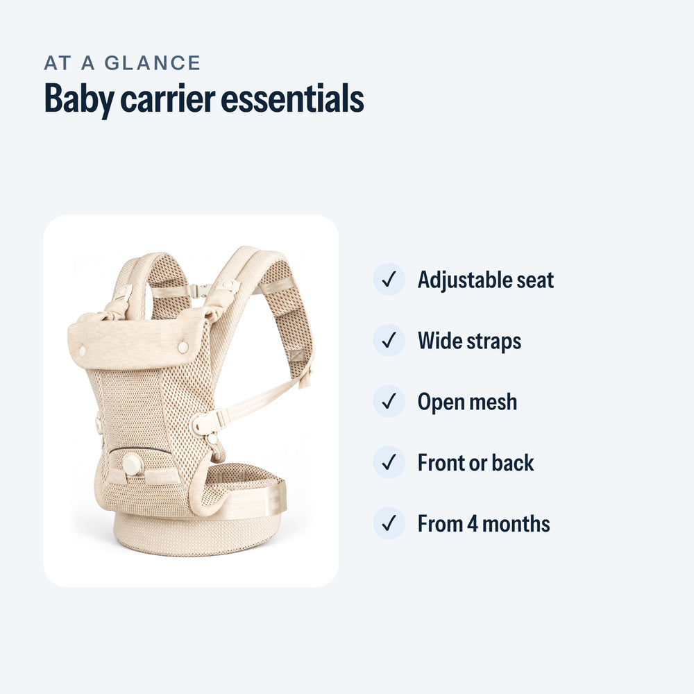 The ergonomic baby carrier at a glance