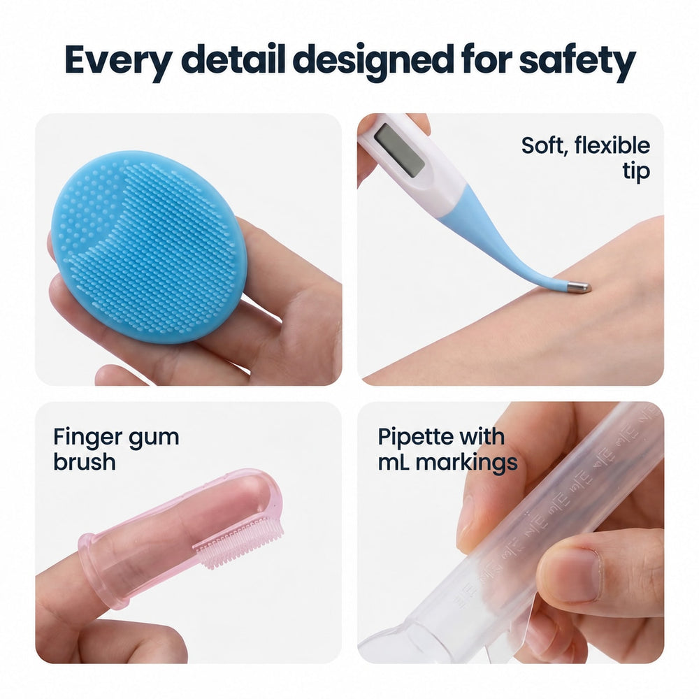 Every detail designed for safety Soft, flexible tip