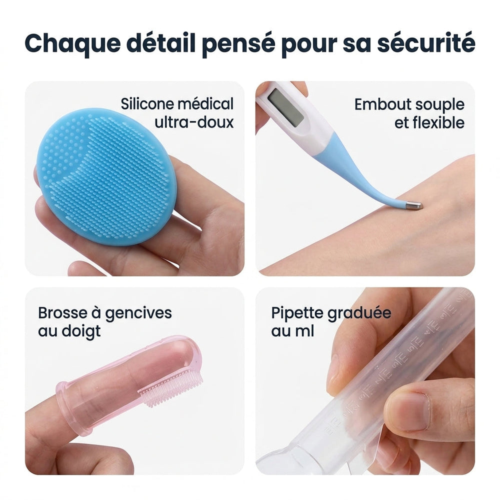 Securidou baby grooming kit, compact and practical storage for travel