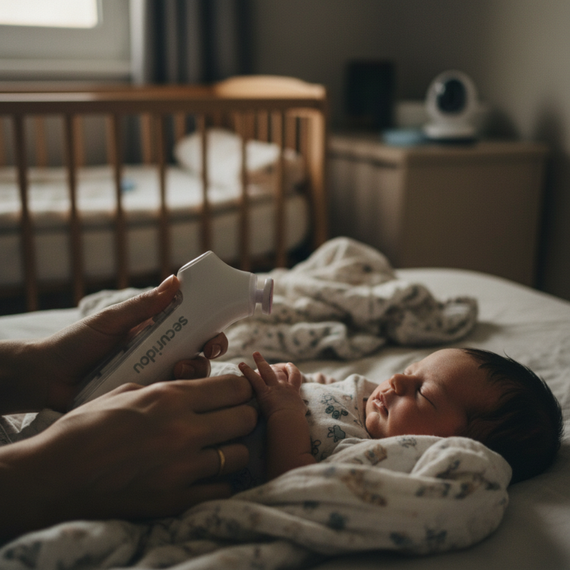 Using the Securidou electric baby nail file
