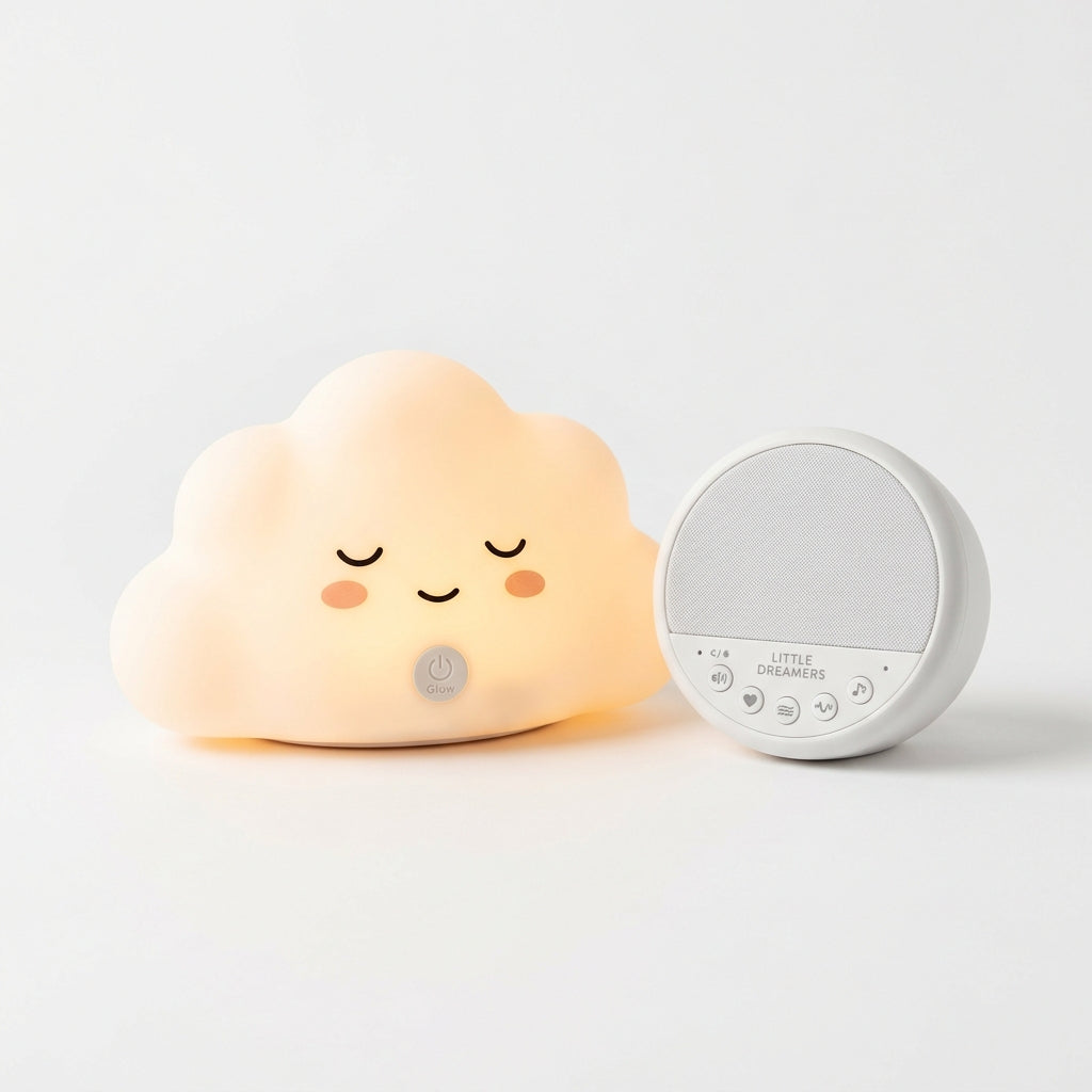 Securidou smart cloud night light with white noise and cry sensor